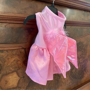 🎃 Toy Size Pink Dragon Shimmer Glam Dog Costume